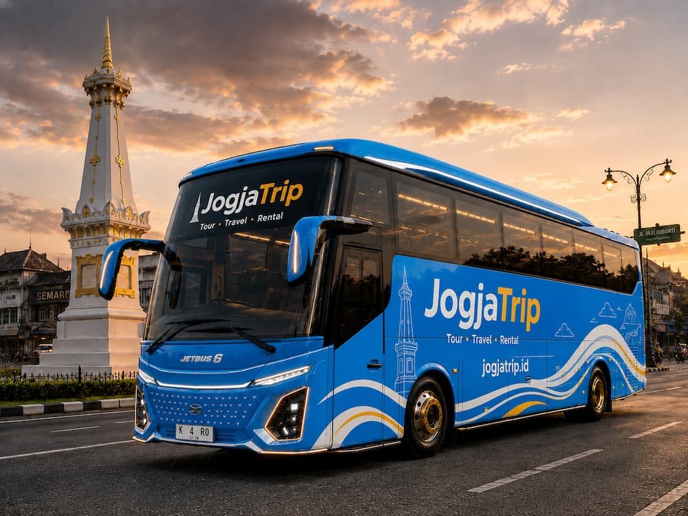 Sewa bus Jogja untuk study tour, gathering, dan perjalanan rombongan